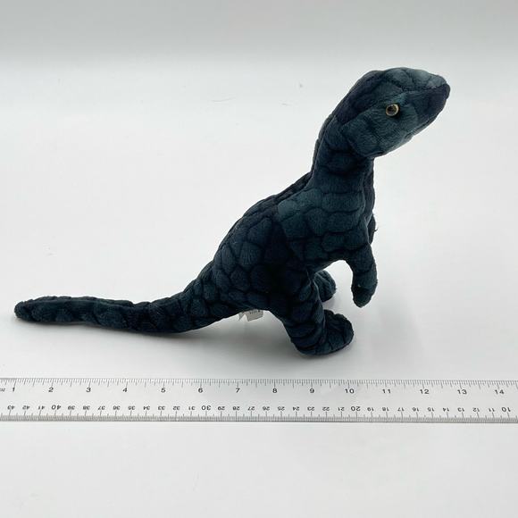 7" Jurassic World Blue Velociraptor Plush Dinosaur Raptor Toy Factory Park - Picture 5 of 10